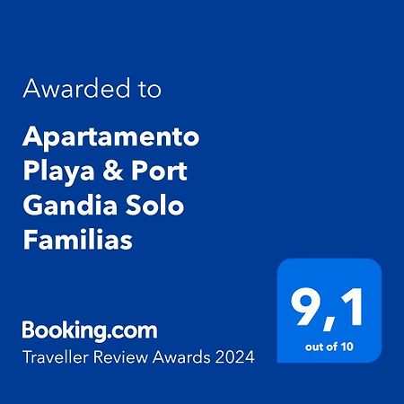 Apartamento Playa & Port Gandia Solo Familias Exterior foto